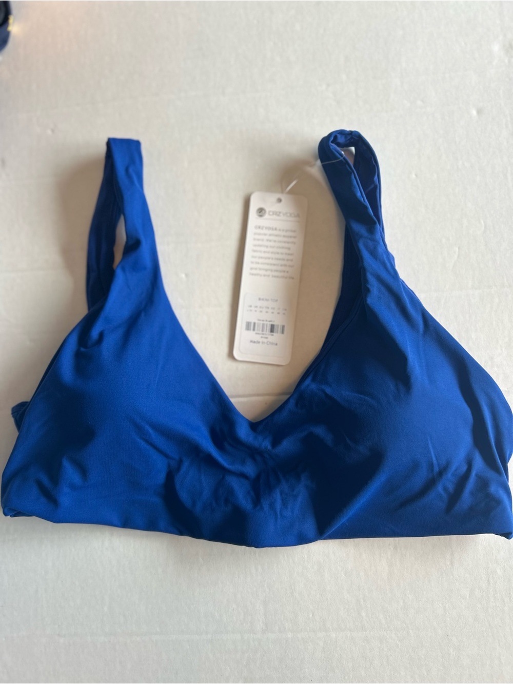 CRZ Yoga Royal Blue Bikini Top Size L